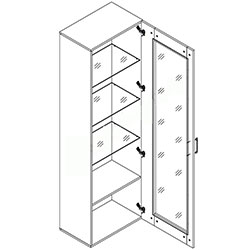 Фото Вітрина REG1W Монтеро / Montero Кашемір + Канелла Страта Натурал