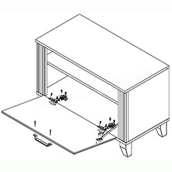 Фото 008_Тумба для взуття BUT1D Канді / Kandy