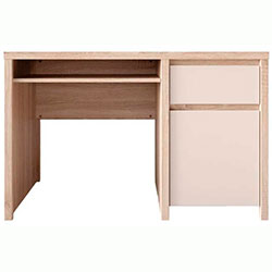 007_Стіл письмовий BIU1D1S Каспіан / Kaspian Дуб Сонома + Кашемір