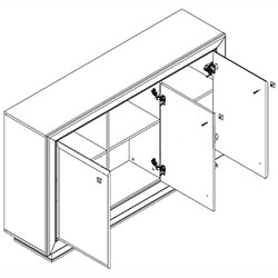 Фото 004_Комод KOM3D Ларго Класік / Largo Classic