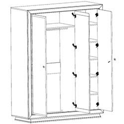 Фото 011_Шафа SZF3D Ларго Класік / Largo Classic