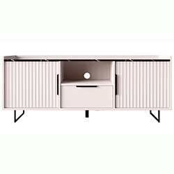 002_Тумба RTV2D1S Фреско / Fresko Кашемір + Темний Мармур