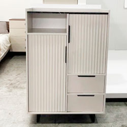 Фото 007_Комод KOM2D2S Фреско / Fresko Кашемір + Темний Мармур