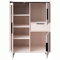 Фото 009_Вітрина REG1W2D1S Фреско / Fresko Кашемір + Темний Мармур