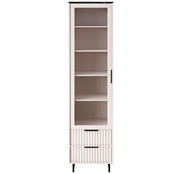 010_Вітрина REG1W2S Фреско / Fresko Кашемір + Темний Мармур