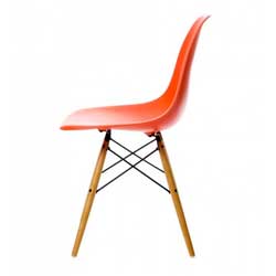 Фото Стілець Eames DSW chair пластик / дерево Червоний