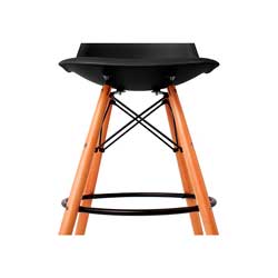 Фото Стілець Eames Bar Chair дерево Чорний