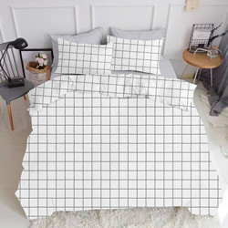 Полуторний комплект Cell G White Big Grey 160