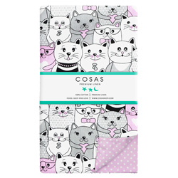 Фото Підлітковий комплект Кіт Горох Роз 155