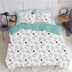 Сімейний комплект Sheep Mint El Blue 160*2