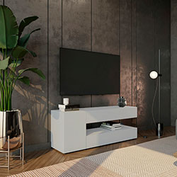 Фото ТВ тумба GlassLine TV-03 Білий Софттач