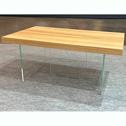 Фото Стіл журнальний GlassLine 800х500 Дуб Натур