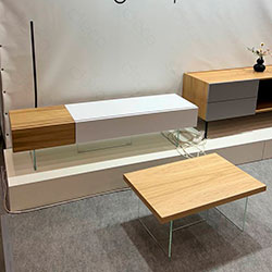 Фото Стіл журнальний GlassLine 800х500 Дуб Натур