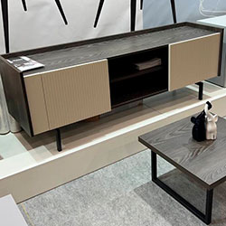 Фото ТВ тумба 3D TV-01 Каштан Арвадона / Беж Софттач
