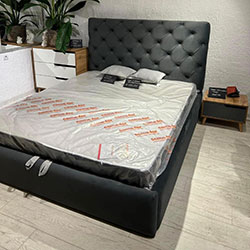 Фото Ліжко Велюр з механізмом та ламелями 140х200