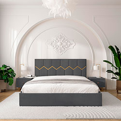 Фото Ліжко Mirali з механізмом та ламелями 160х200