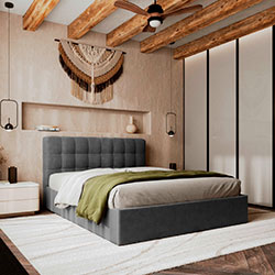 Фото Ліжко Tiramisu з механізмом та ламелями 160х200