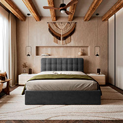 Фото Ліжко Tiramisu з механізмом та ламелями 160х200