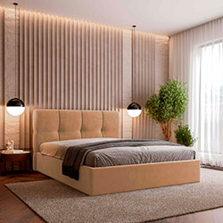 Фото Ліжко Bueno з механізмом та ламелями 180х200