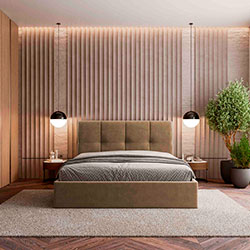 Фото Ліжко Bueno з механізмом та ламелями 180х200