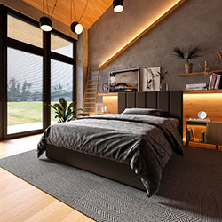 Фото Ліжко Line з механізмом та ламелями 160х200