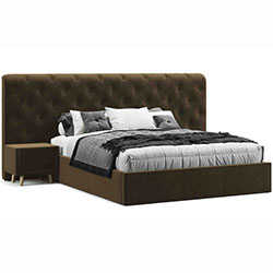 Фото Ліжко Oscar з механізмом та тумбами 160х200