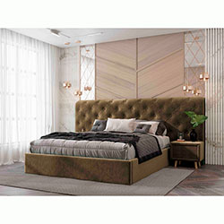 Фото Ліжко Oscar з механізмом та тумбами 160х200