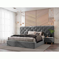 Фото Ліжко Oscar з механізмом та тумбами 160х200