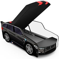 Фото Ліжко дитяче Premium з механізмом 80x180 Р002 BMW Black
