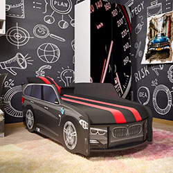 Фото Ліжко дитяче Premium з механізмом 80x180 Р002 BMW Black