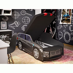 Фото Ліжко дитяче Premium з механізмом 80x180 Р002 BMW Black