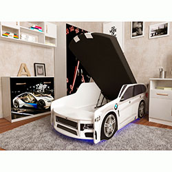 Фото Ліжко дитяче Premium з механізмом 80x180 Р002 BMW White