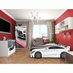 Фото Ліжко дитяче Premium 80x180 Р006 Mercedes White