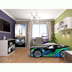 Фото Ліжко дитяче Space 03 з механізмом 80x180 BMW