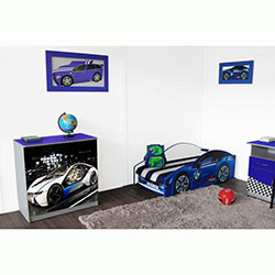 Фото Ліжко дитяче Еліт з механізмом Е-1 80x170 Синій BMW