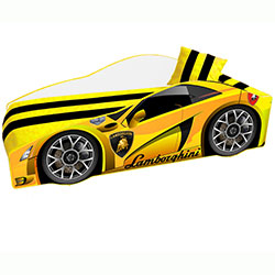 Ліжко дитяче Еліт з механізмом Е-3 80x170 Жовтий Lamborghini