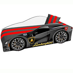 Ліжко дитяче Еліт з механізмом Е-3 70x150 Графіт Lamborghini