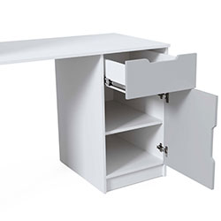 Фото Стіл London Білий + Сірий