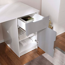 Фото Стіл London Білий + Сірий