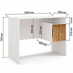 Фото Стіл Junior 2 Білий + Білий