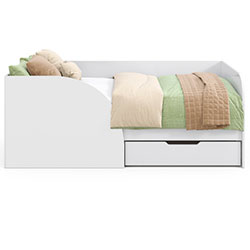 Фото Ліжко Токіо з шухлядою 80х170 Білий + Білий