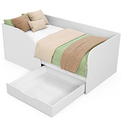 Фото Ліжко Токіо з шухлядою 80х170 Білий + Білий