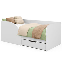 Фото Ліжко Токіо з шухлядою 80х170 Білий + Білий