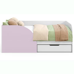 Ліжко Токіо з шухлядою 80х170 Білий + Лаванда