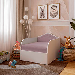 Фото Ліжко-крісло Princess 80x190 Dusty Rose