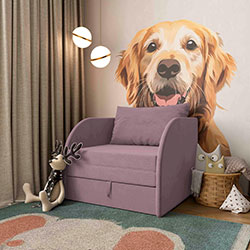 Фото Крісло-ліжко Richi 80x190 Dusty Rose