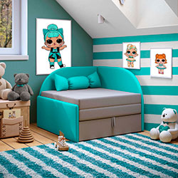 Фото Крісло-ліжко Малятко 06 80х170 Бірюза