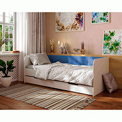 Фото Ліжко Valencia з шухлядою 80х190 Sky Blue