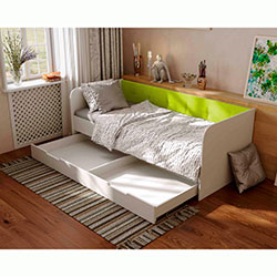 Фото Ліжко Valencia з шухлядою 90х190 Lime