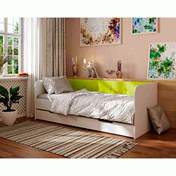 Фото Ліжко Valencia з шухлядою 90х190 Lime